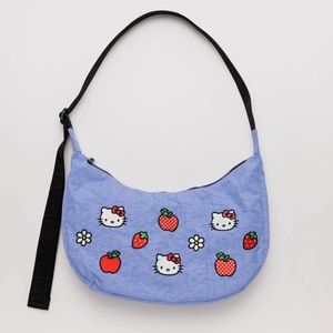 NWT BAGGU X Hello Kitty Medium Nylon
Crescent Bag
